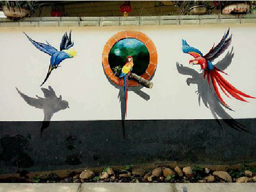 宾川视觉错位-3D墙绘设计