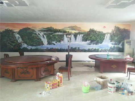 宾川墙绘-写实风景