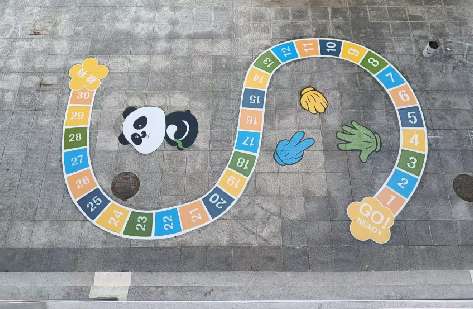 宾川地面游戏彩绘