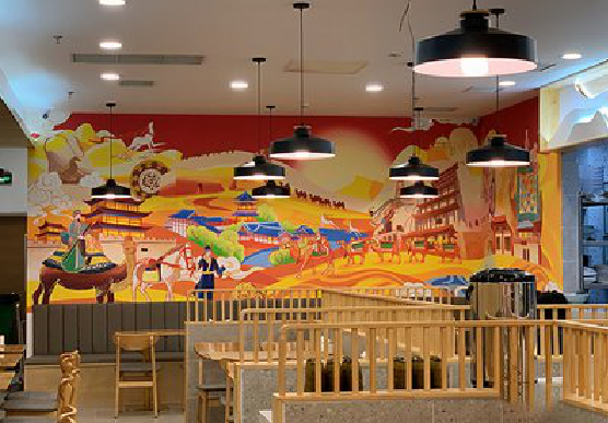 宾川商业空间彩绘介绍。