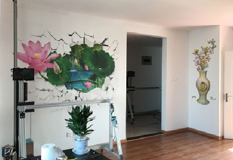 宾川墙体彩绘相比墙纸的优势。