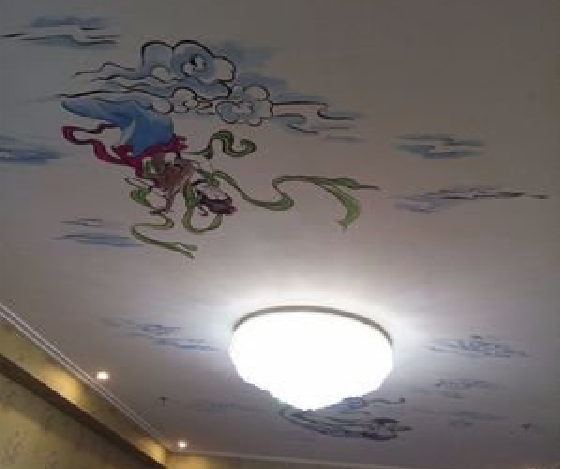 宾川如何快速绘制天花板上的手绘墙？