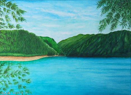 宾川在墙绘中，如何绘画绿水青山？