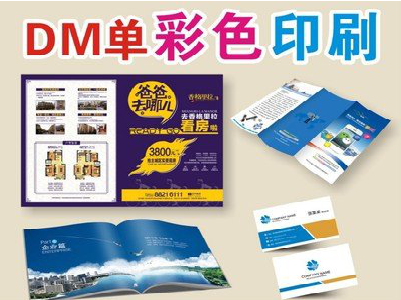 宾川单页印刷,色彩搭配简单。